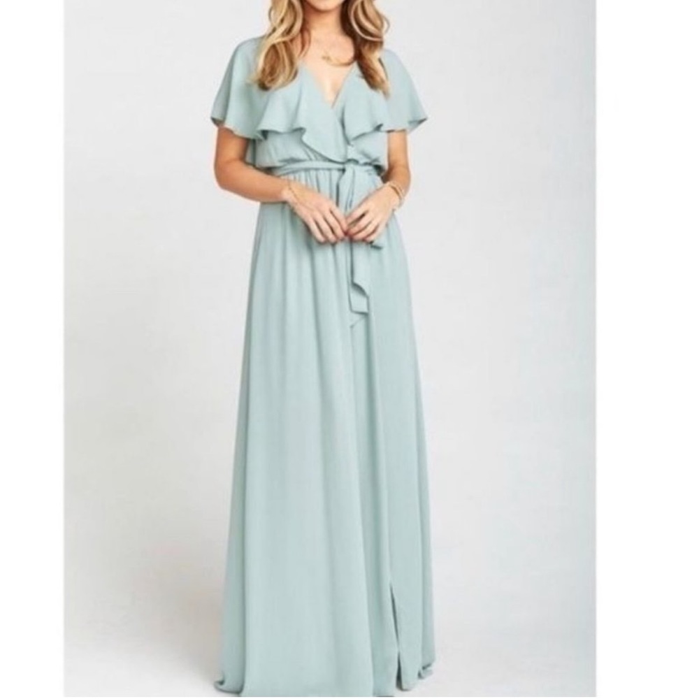 Show Me Your Mumu Audrey Maxi Dress Sage S